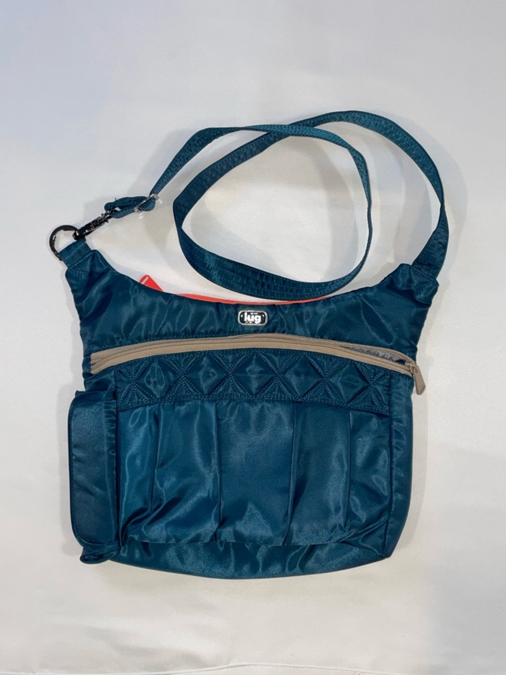 Lug Swing Cross Body Bag, Peacock Teal
